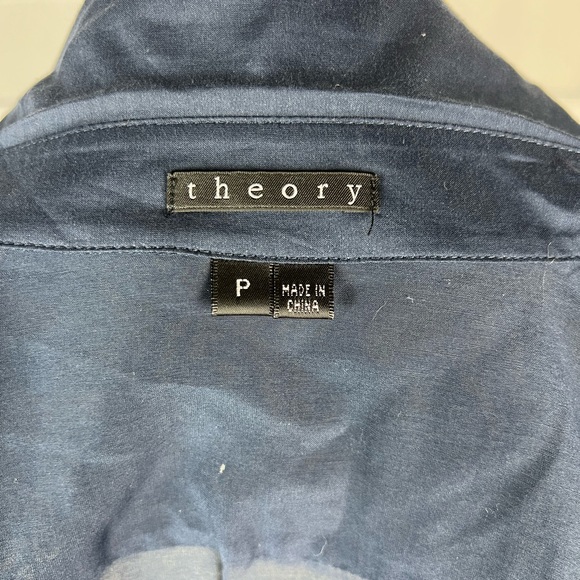 Theory March Shirt Cotton/Silk Blend - Picture 5 of 6